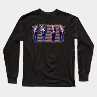 Trump Dance, Save America, Trump 2024, Trump 45 47, Funny Trump MAGA Long Sleeve T-Shirt